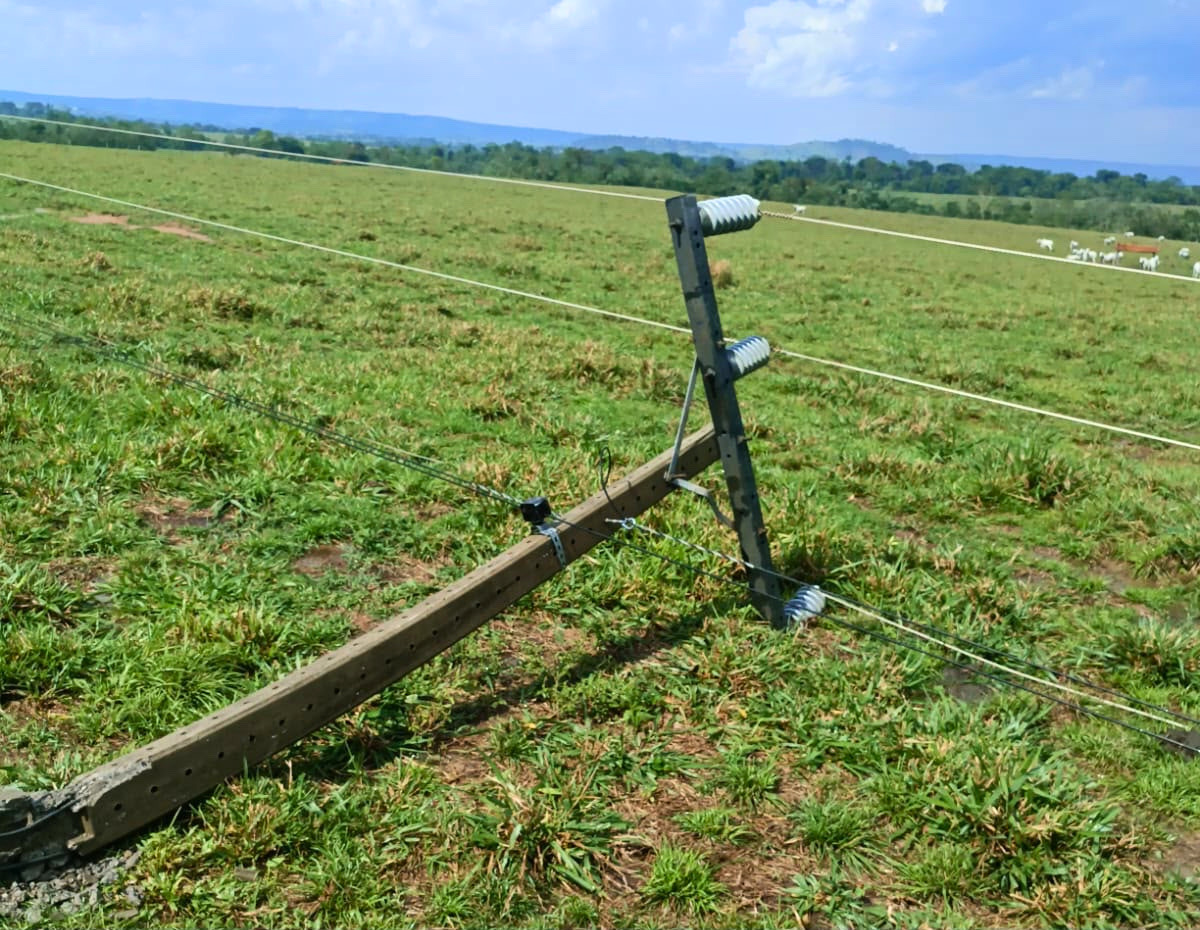 Postes destruídos por temporais em MT aumentam 48% em relação a setembro do ano passado