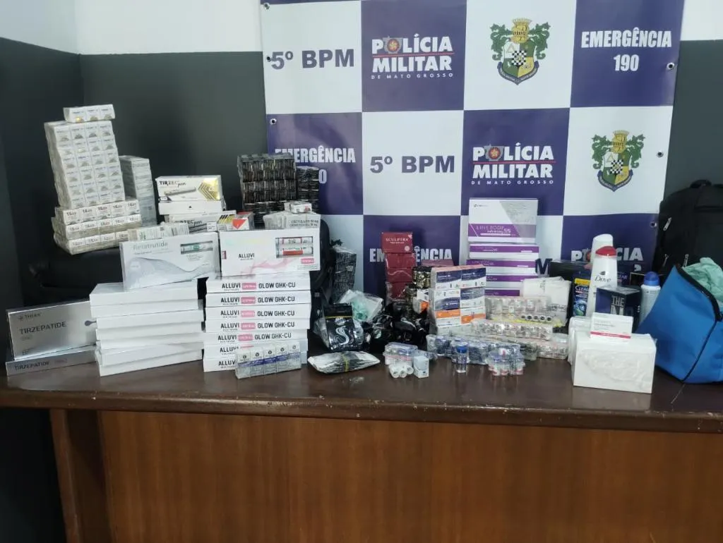 Polícia apreende medicamentos e anabolizantes em Itiquira