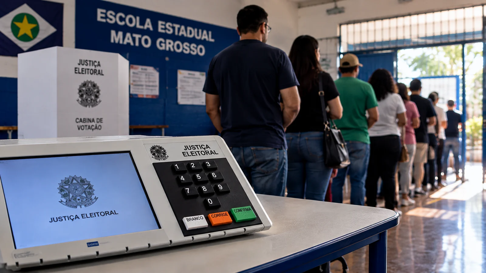 Seis votos, filas e chuva podem atrasar apuração em MT