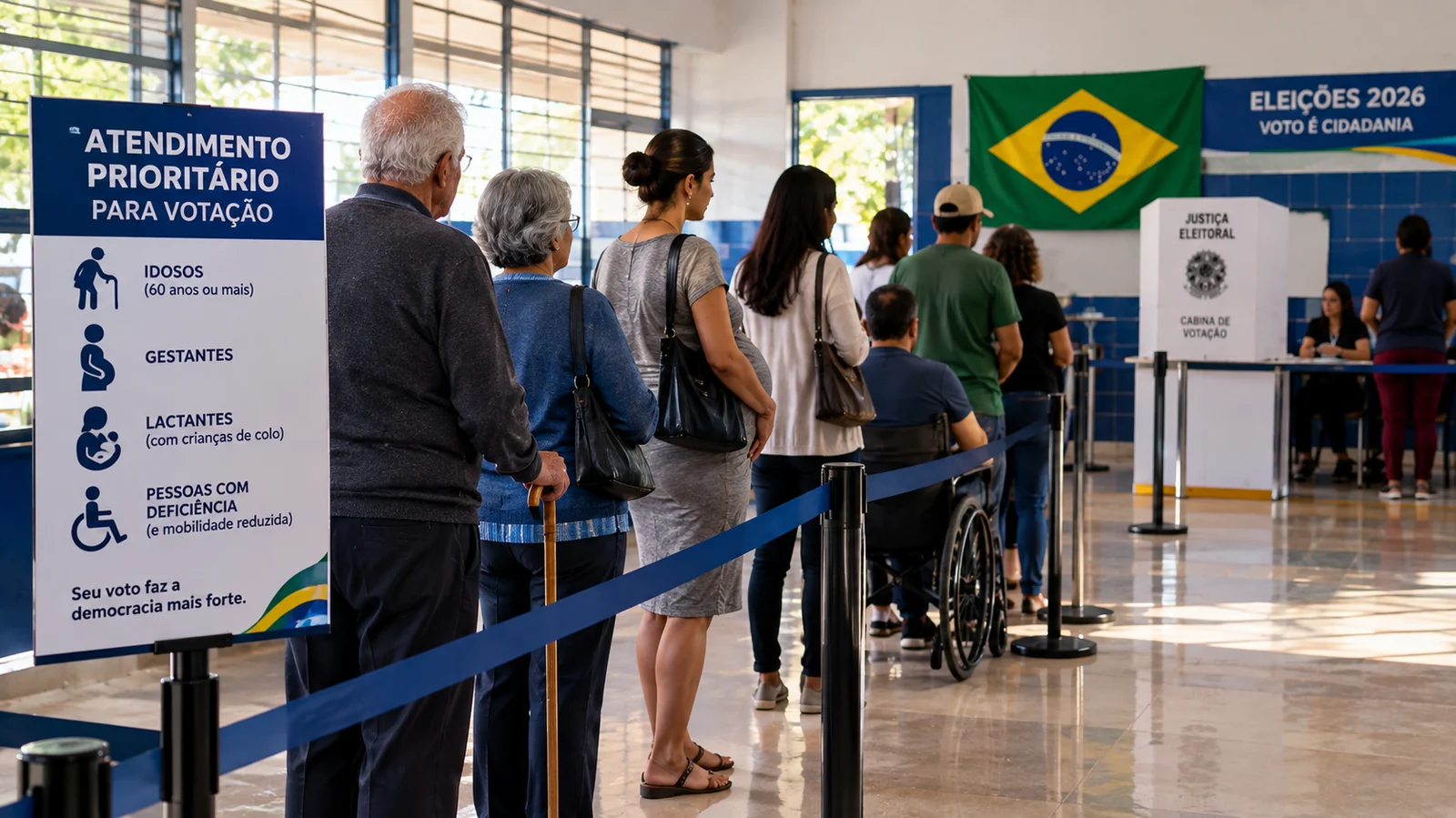 Saiba quem tem prioridade para votar nas eleições de 2026